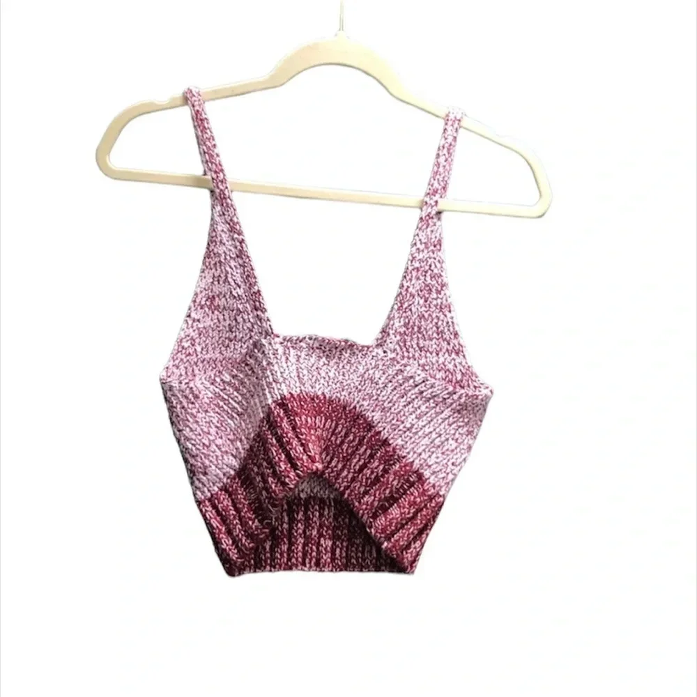 NWOT INTIMATELY FREE PEOPLE HERE ALL DAY COTTON CROP TANK